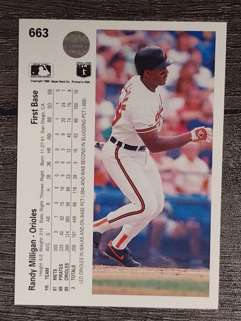1990 Upper Deck #663 Randy Milligan