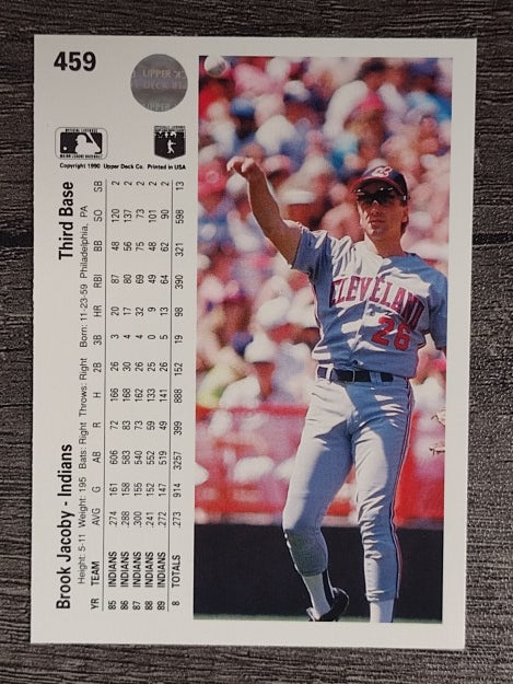 1990 Upper Deck #459 Brook Jacoby