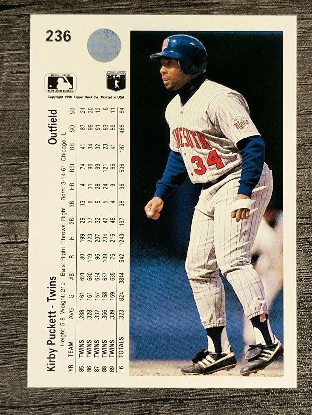 1990 Upper Deck #236 Kirby Puckett