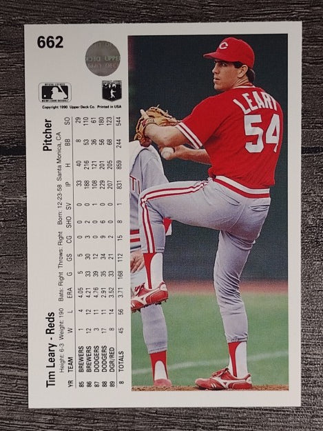 1990 Upper Deck #662 Tim Leary
