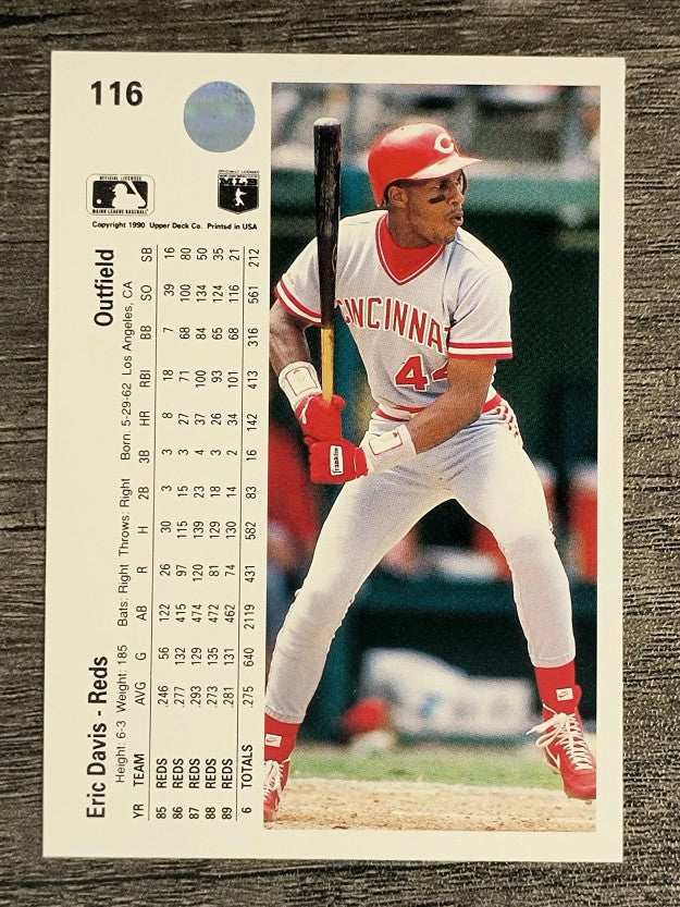 1990 Upper Deck #116 Eric Davis