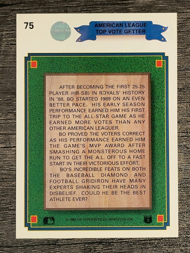 1990 Upper Deck #75 Bo Jackson Special