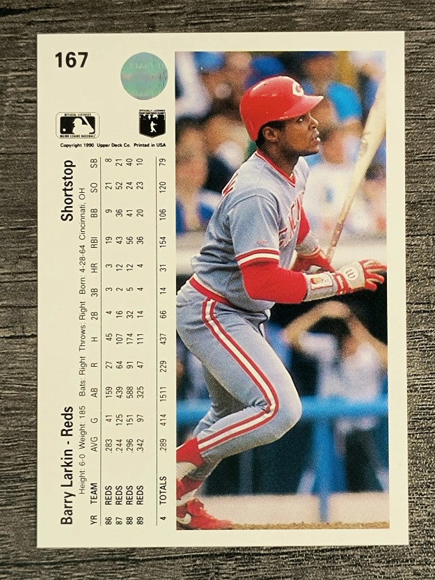 1990 Upper Deck #167 Barry Larkin