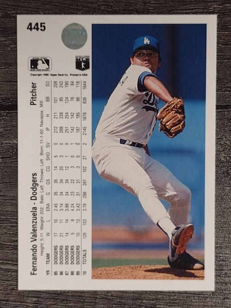 1990 Upper Deck #445 Fernando Valenzuela