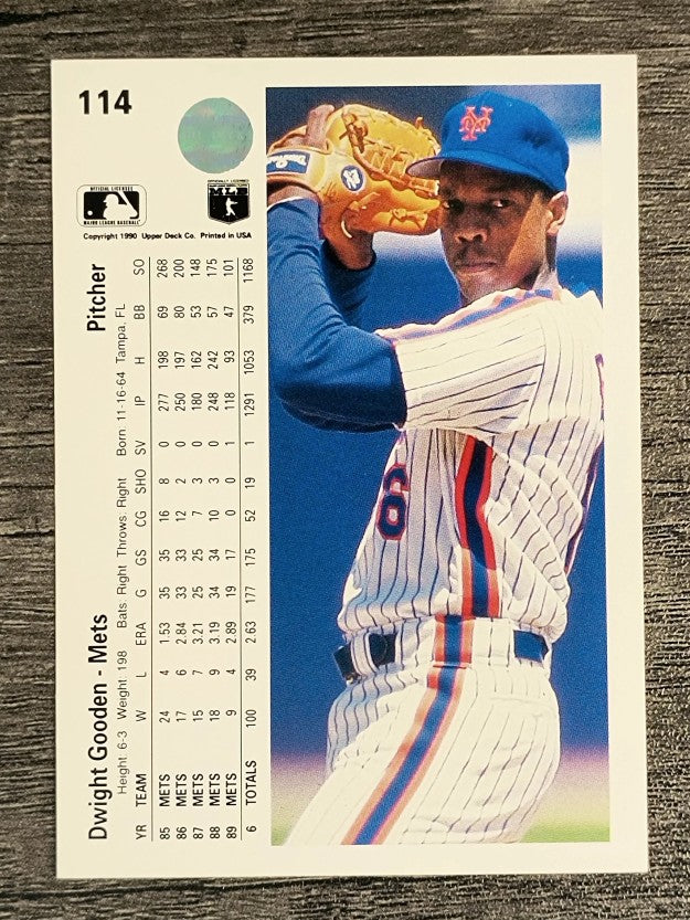 1990 Upper Deck #114 Dwight Gooden