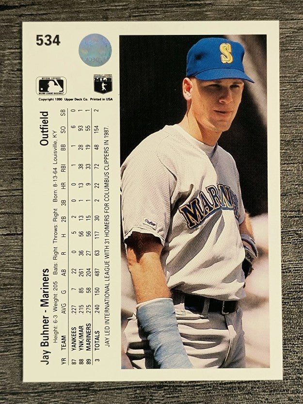 1990 Upper Deck #534 Jay Buhner