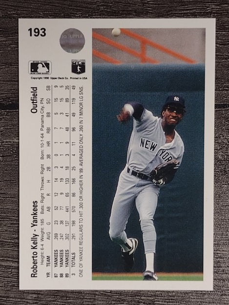 1990 Upper Deck #193 Roberto Kelly