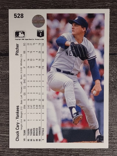 1990 Upper Deck #528 Chuck Cary