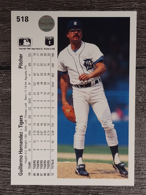 1990 Upper Deck #518 Guillermo Hernandez