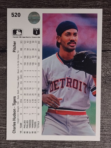 1990 Upper Deck #520 Charles Hudson