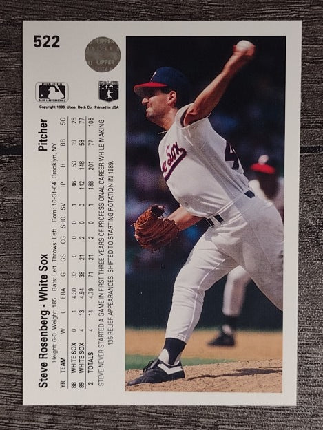1990 Upper Deck #522 Steve Rosenberg