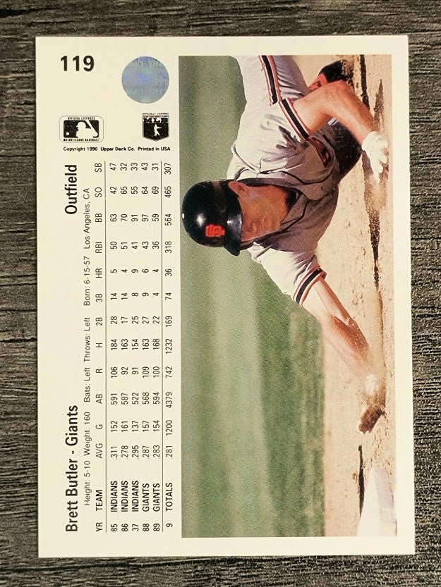 1990 Upper Deck #119 Brett Butler