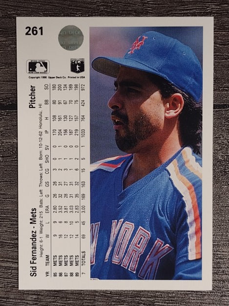 1990 Upper Deck #261 Sid Fernandez