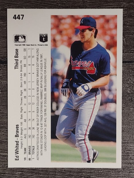 1990 Upper Deck #447 Ed Whited RC