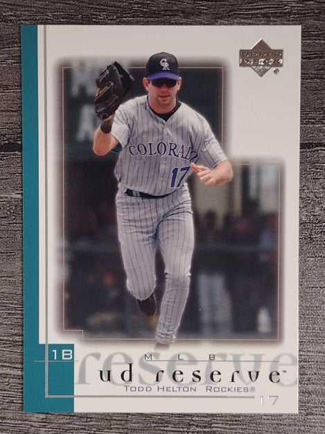 2001 UD Reserve #176 Todd Helton