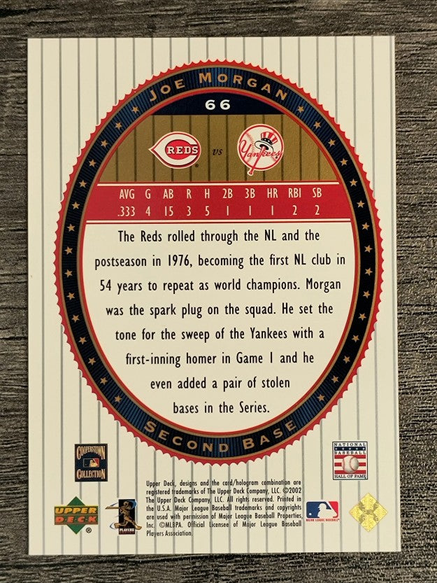 2002 Upper Deck World Series Heroes #66 Joe Morgan