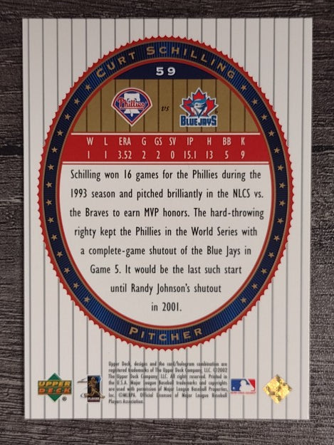 2002 Upper Deck World Series Heroes #59 Curt Schilling