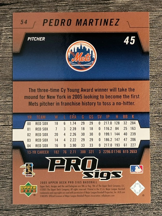 2005 Upper Deck Pro Sigs #54 Pedro Martinez