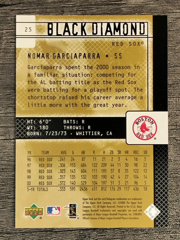 2000 Black Diamond Rookie Edition #25 Nomar Garciaparra