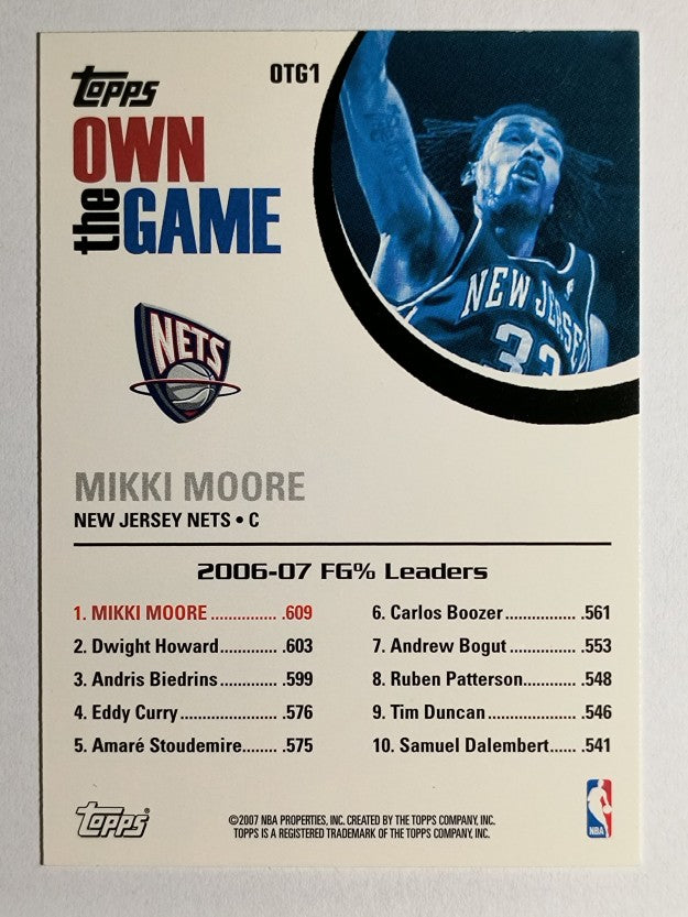 2007-08 Topps Own the Game #OTG1 Mikki Moore