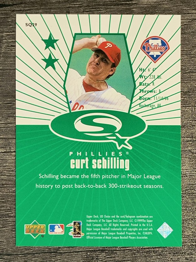 1999 UD Choice StarQuest Green #29 Curt Schilling