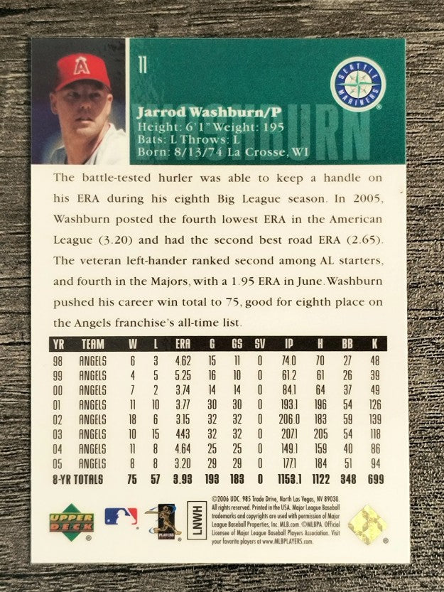 2006 Upper Deck Special F/X #11 Jarrod Washburn