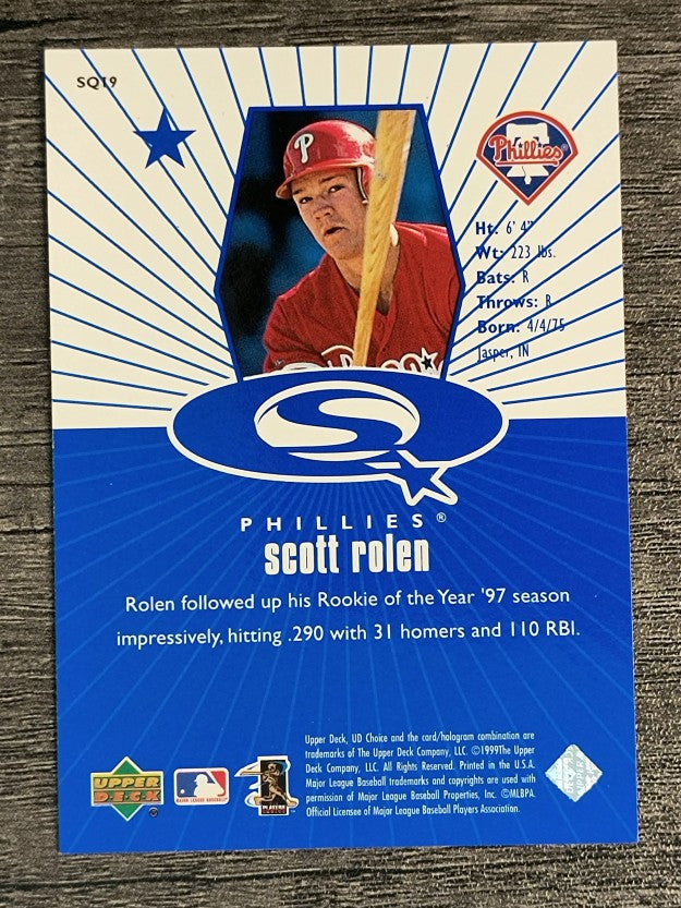 1999 UD Choice StarQuest #19 Scott Rolen