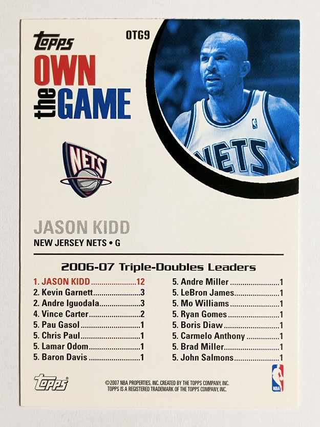 2007-08 Topps Own the Game #OTG9 Jason Kidd