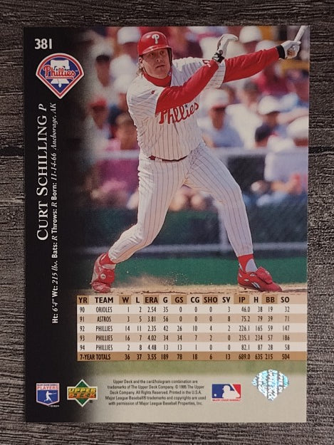 1995 Upper Deck #381 Curt Schilling