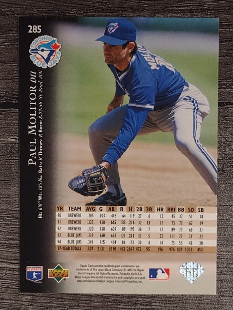 1995 Upper Deck #285 Paul Molitor
