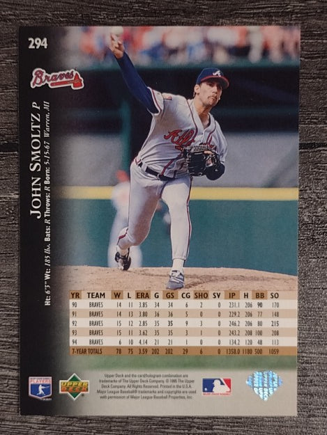 1995 Upper Deck #294 John Smoltz