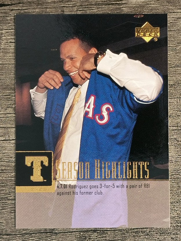 2001 Upper Deck #450 Alex Rodriguez SH CL
