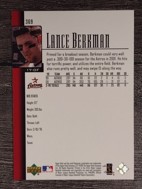2001 Upper Deck #369 Lance Berkman