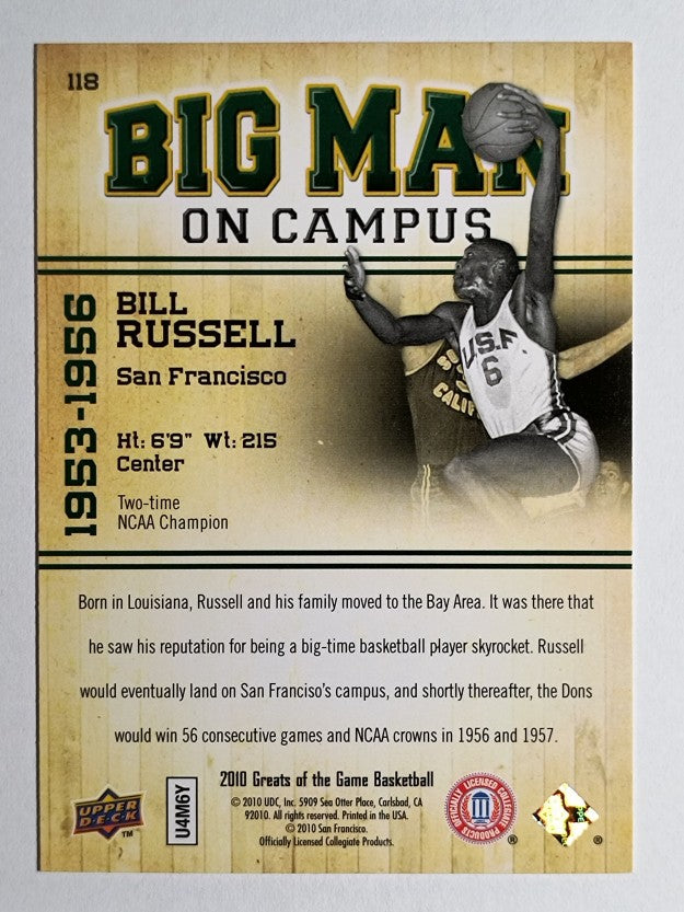 2009-10 Greats of the Game #118 Bill Russell BMC