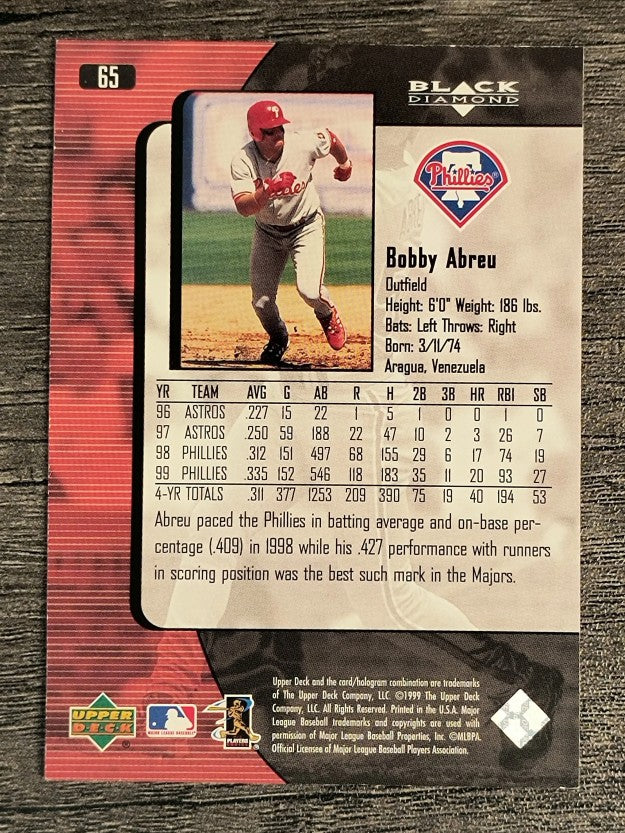 2000 Black Diamond #65 Bob Abreu