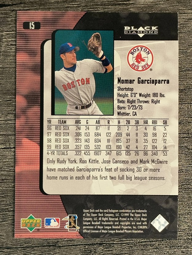 2000 Black Diamond #15 Nomar Garciaparra