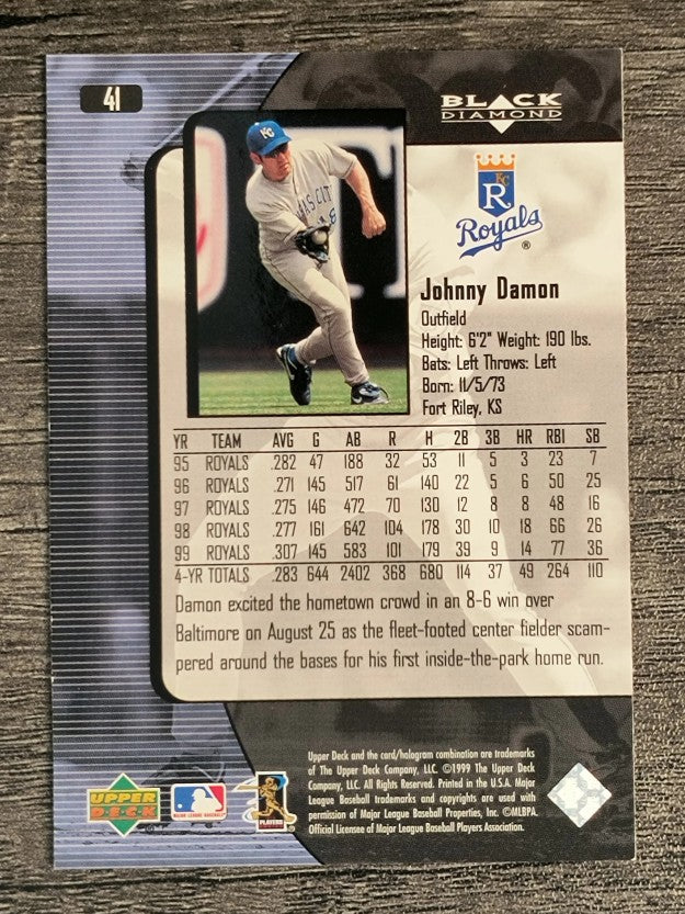2000 Black Diamond #41 Johnny Damon