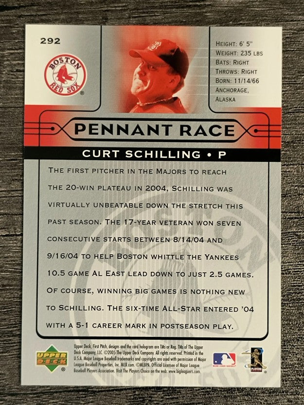 2005 Upper Deck First Pitch #292 Curt Schilling PR