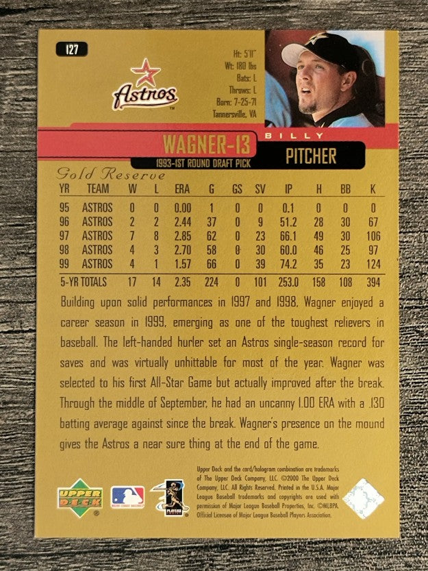 2000 Upper Deck Gold Reserve #127 Billy Wagner