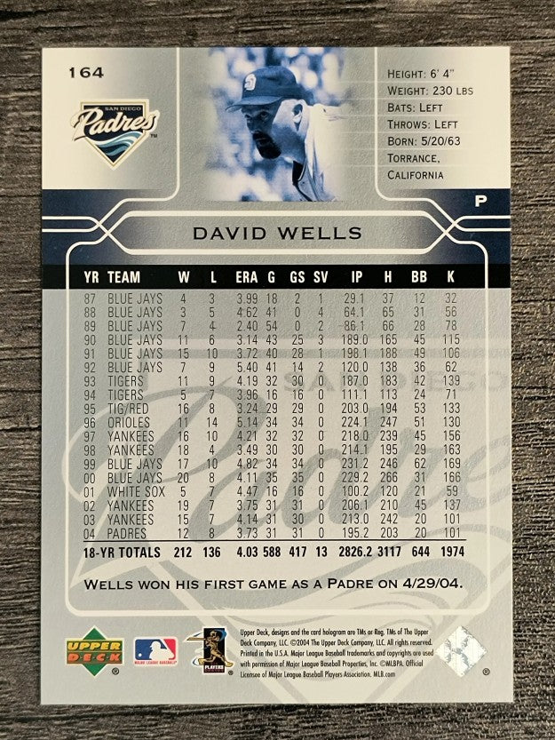 2005 Upper Deck #164 David Wells