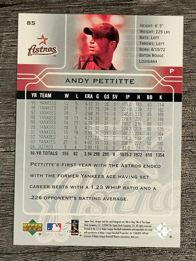 2005 Upper Deck #85 Andy Pettitte