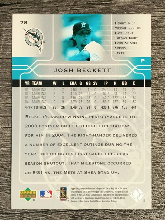2005 Upper Deck #78 Josh Beckett