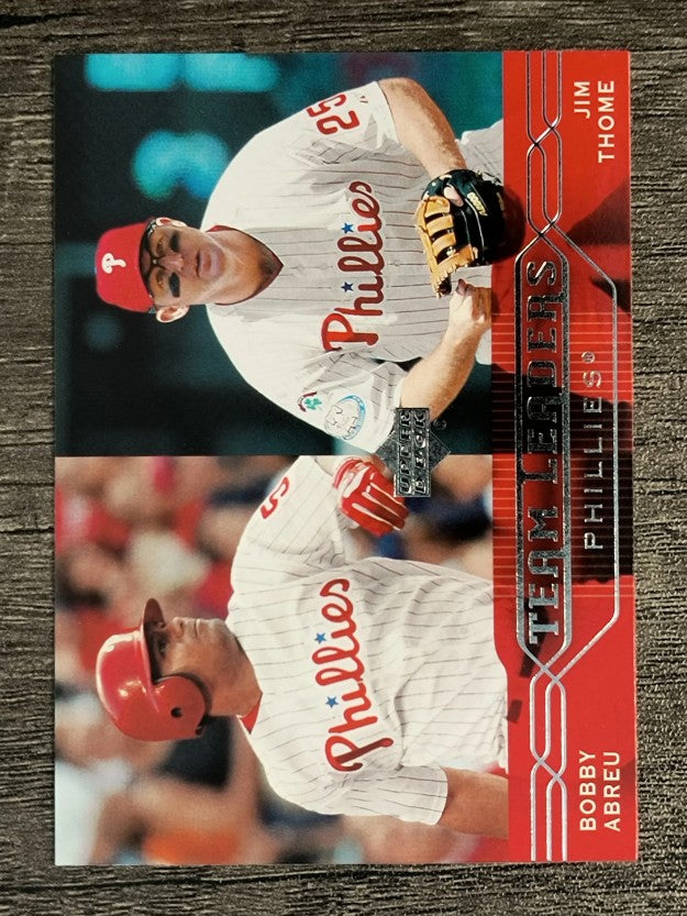 2005 Upper Deck #282 Bob Abreu/Jim Thome TL