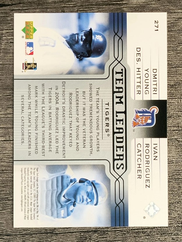 2005 Upper Deck #271 Dmitri Young/Ivan Rodriguez TL