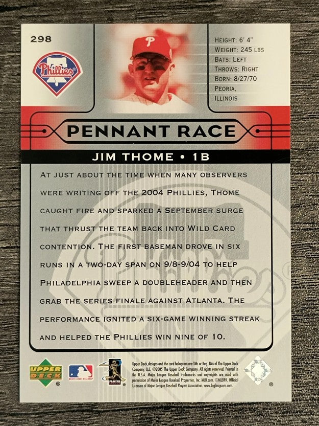 2005 Upper Deck #298 Jim Thome PR