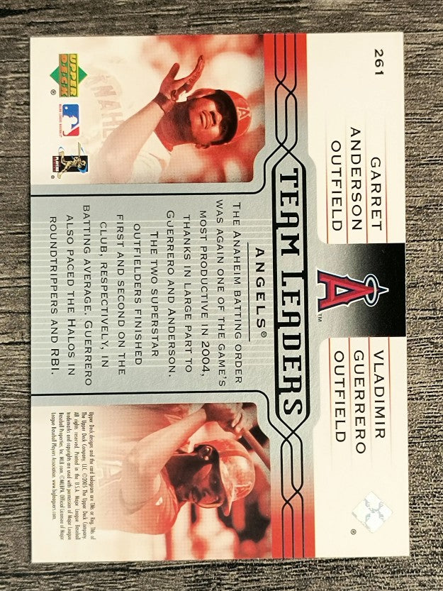 2005 Upper Deck #261 Garrett Anderson/Vladimir Guerrero TL