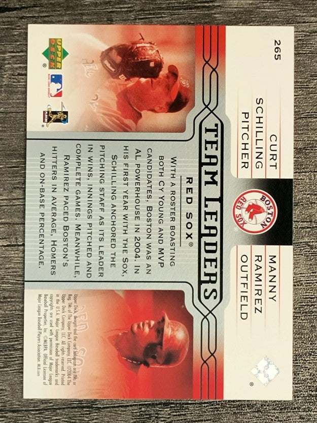 2005 Upper Deck #265 Curt Schilling/Manny Ramirez TL