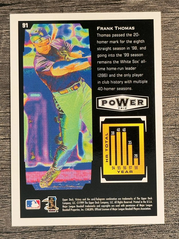 1999 Upper Deck Victory #91 Frank Thomas PT