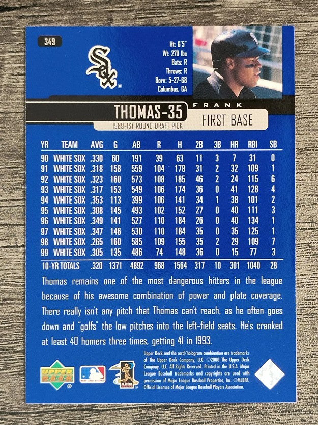 2000 Upper Deck #349 Frank Thomas