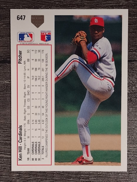 1991 Upper Deck #647 Ken Hill